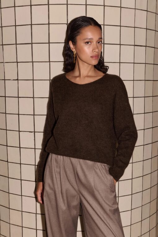by-bar - liv pullover | cafe noir - Image 6