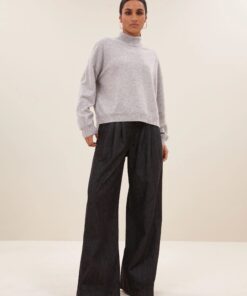 by-bar - sammie pullover | grey melee