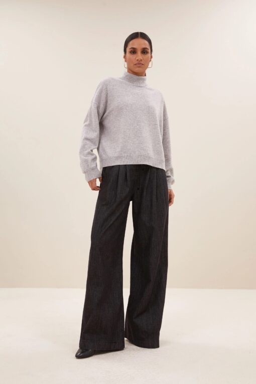 by-bar - sammie pullover | grey melee