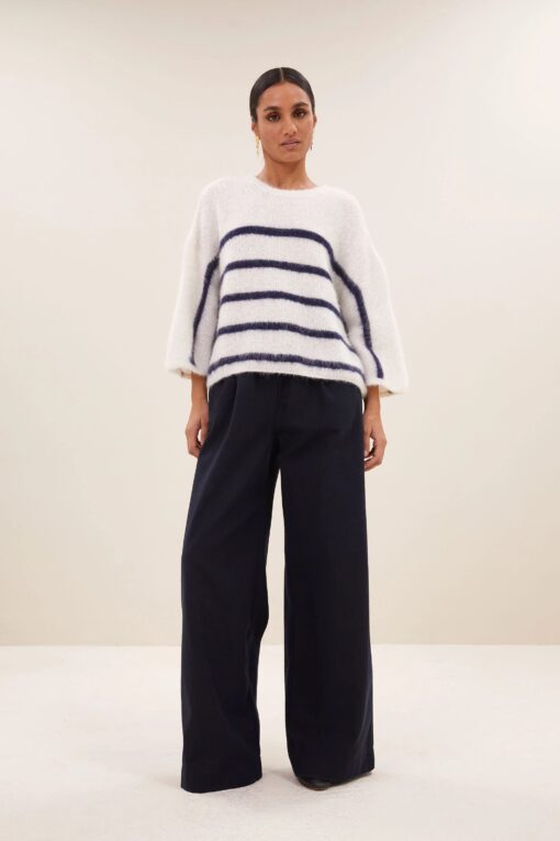 by-bar - fleur stripe pullover | marine stripe - Image 8