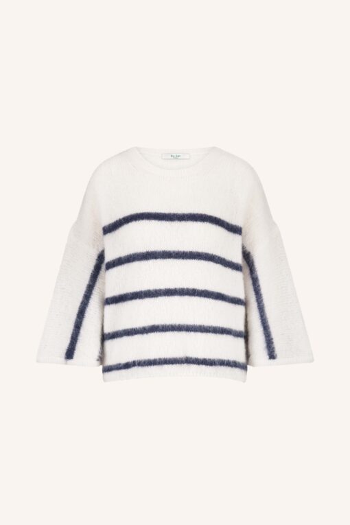 by-bar - fleur stripe pullover | marine stripe - Image 2