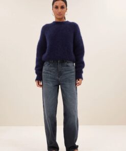 by-bar - lew dark denim pants | dark denim