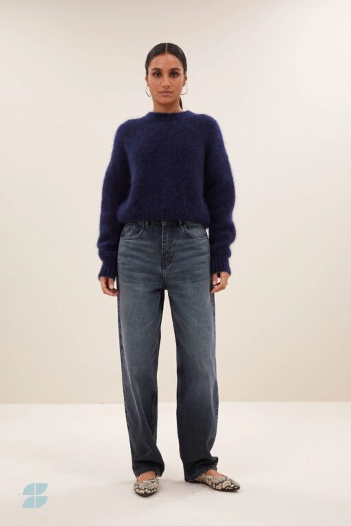 by-bar - lew dark denim pants | dark denim