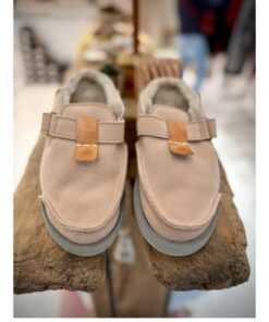 Satorisan - Uwabaki Clog Suede - Warm Taupe