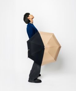 Anatole – two tone compact umbrella – ALICE – beige & black