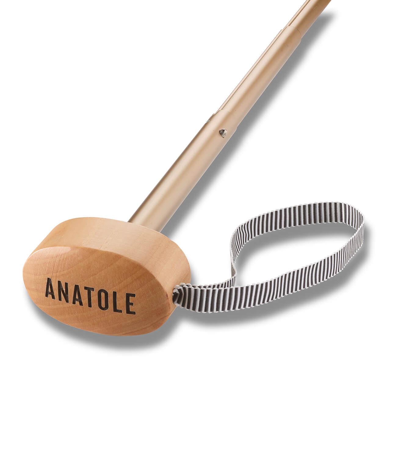 Anatole – two tone compact umbrella – ALICE – beige & black - Image 5