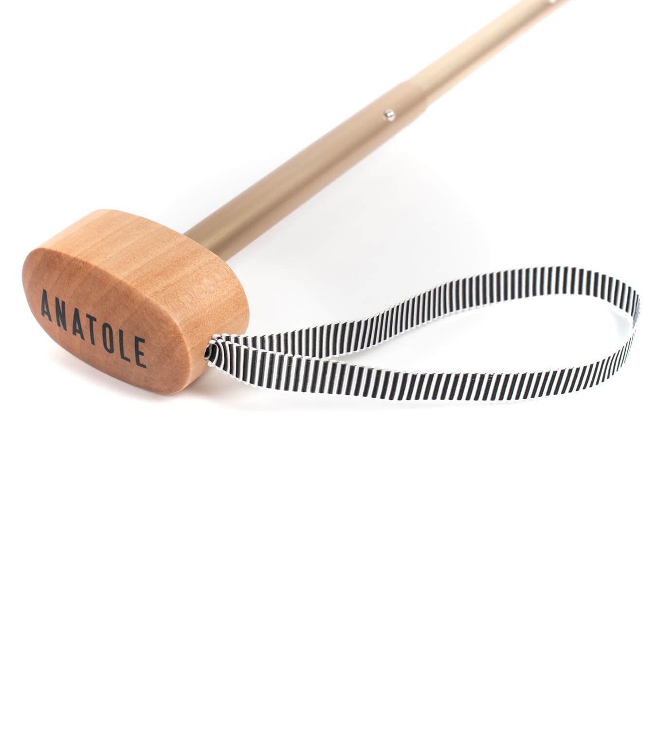 Anatole – two tone compact umbrella – EDITH – coral pink & black - Image 5