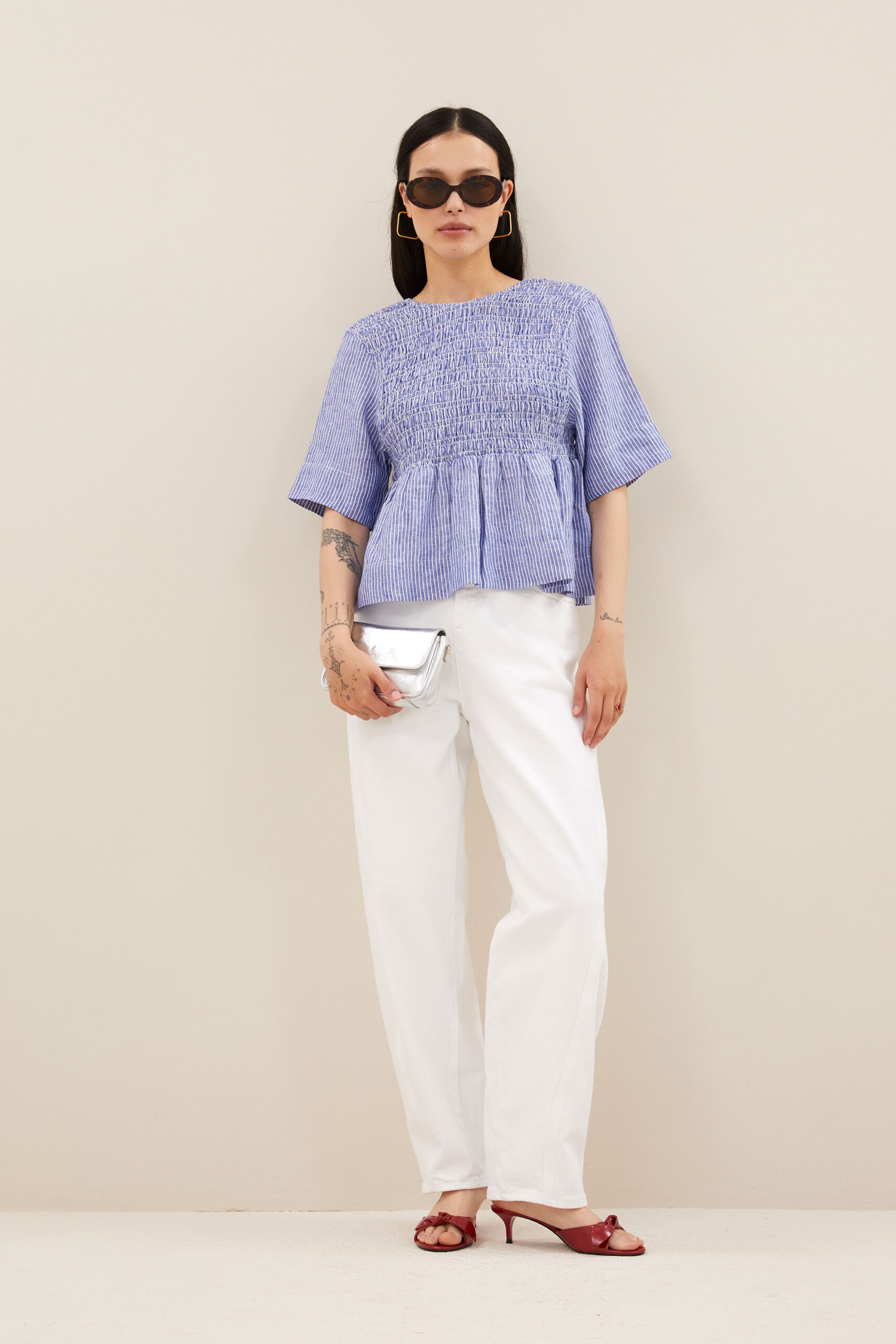 by-bar - begum white jeans | white - Image 2