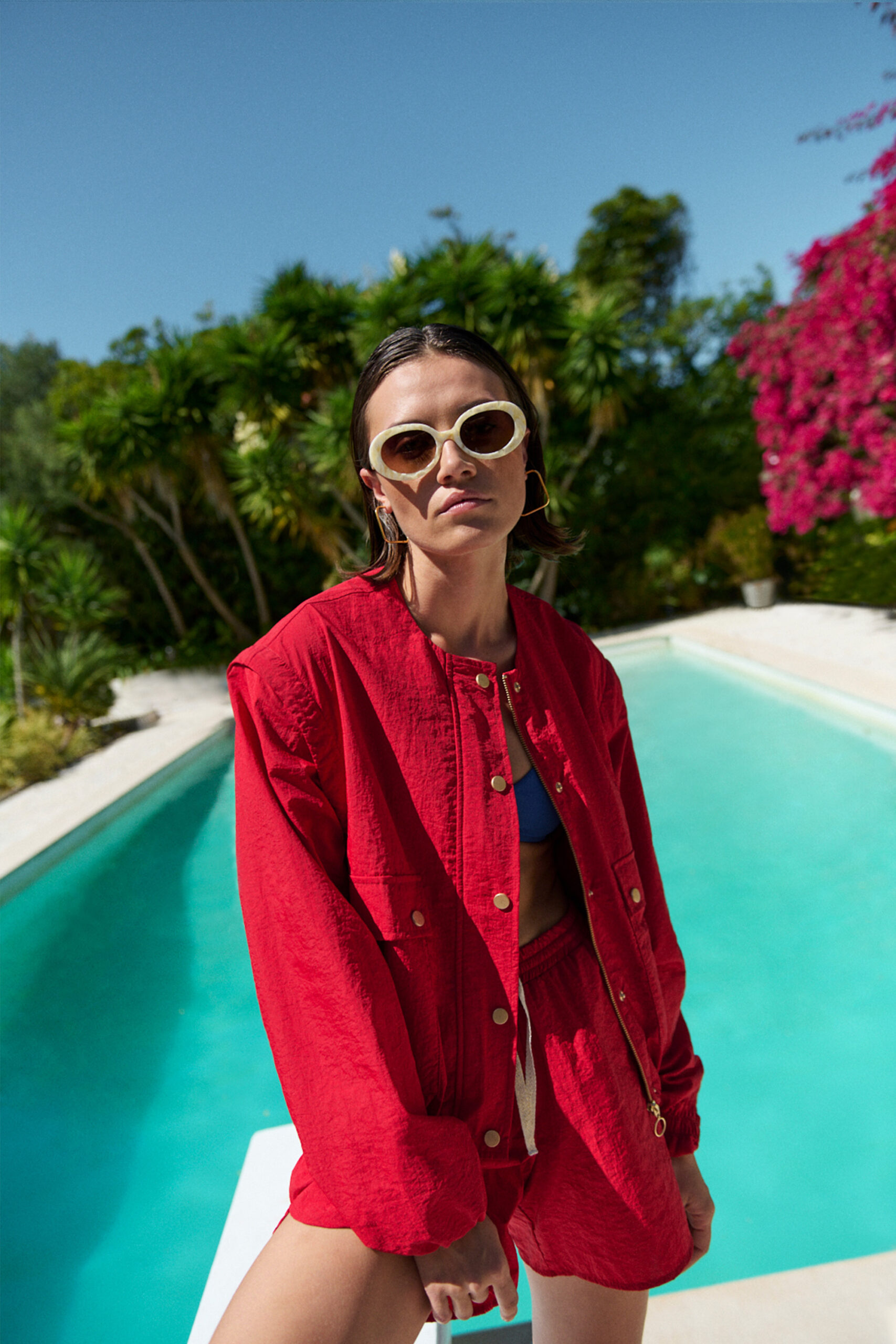 by-bar - maggie zip jacket | red - Image 2