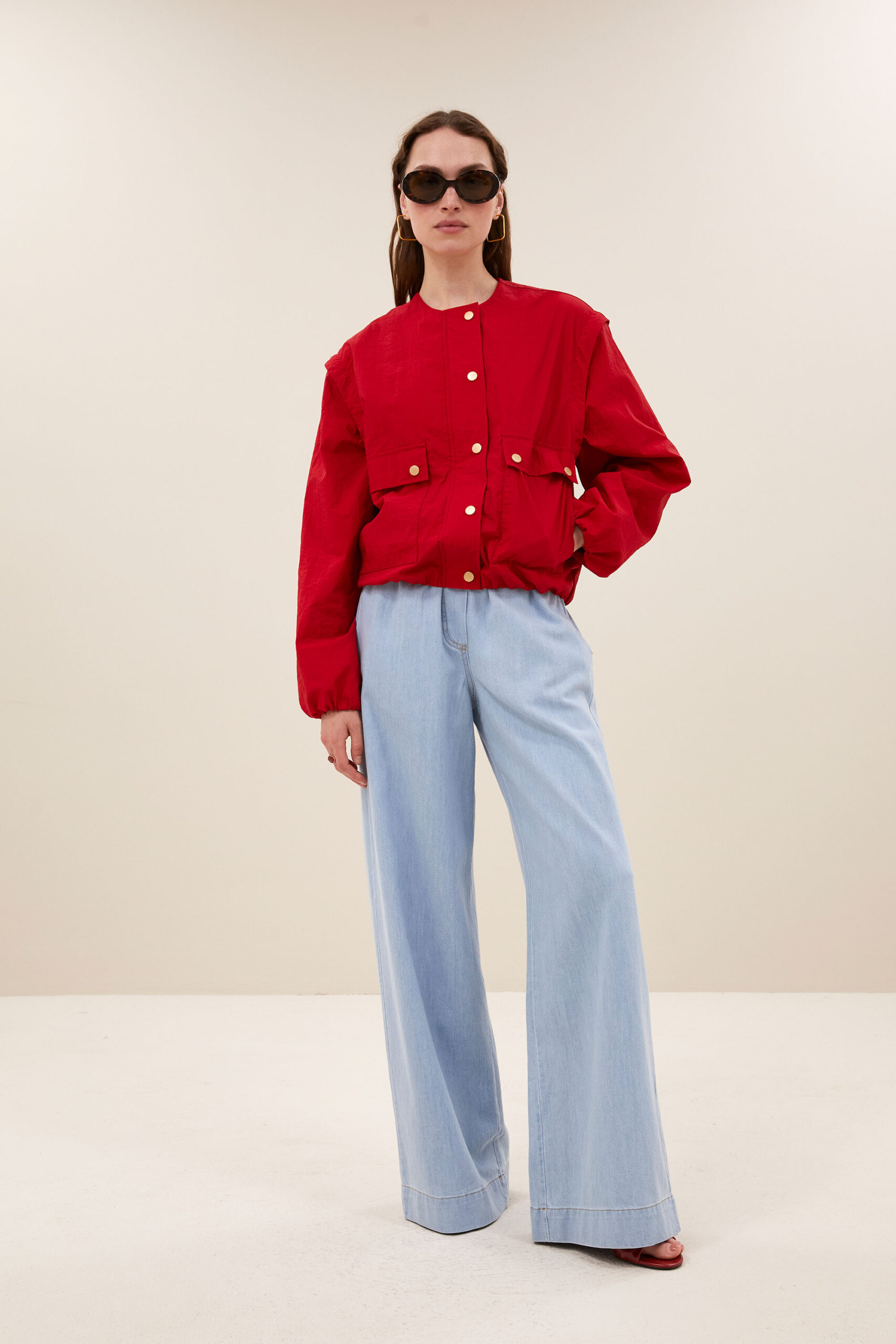 by-bar - maggie zip jacket | red - Image 4