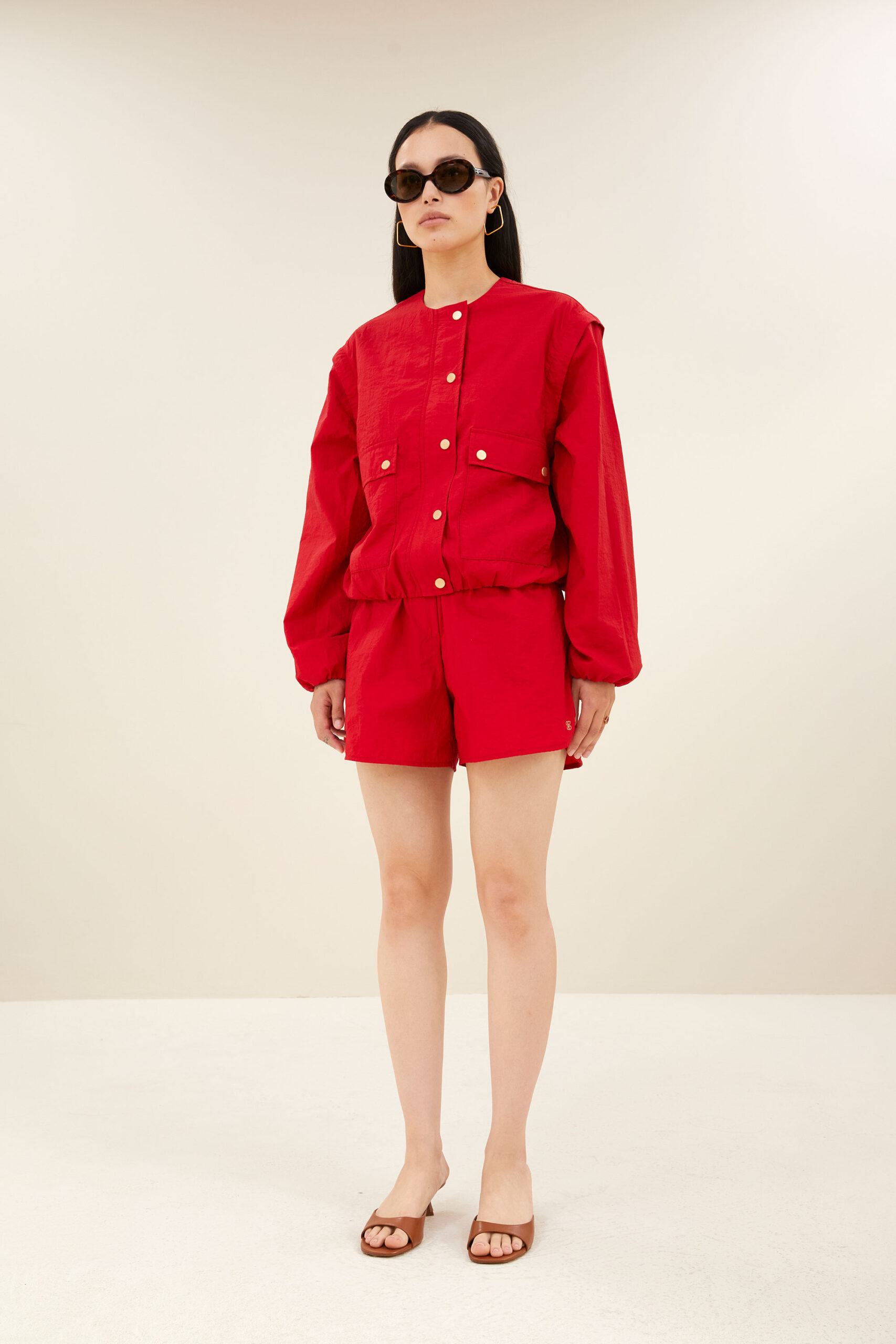 by-bar - maggie zip jacket | red - Image 7