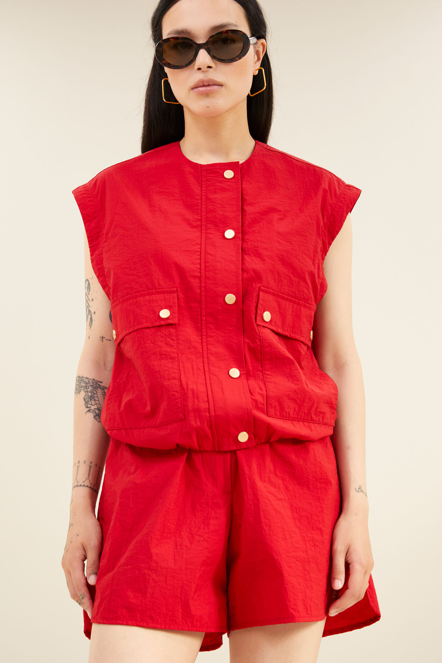 by-bar - maggie zip jacket | red - Image 8