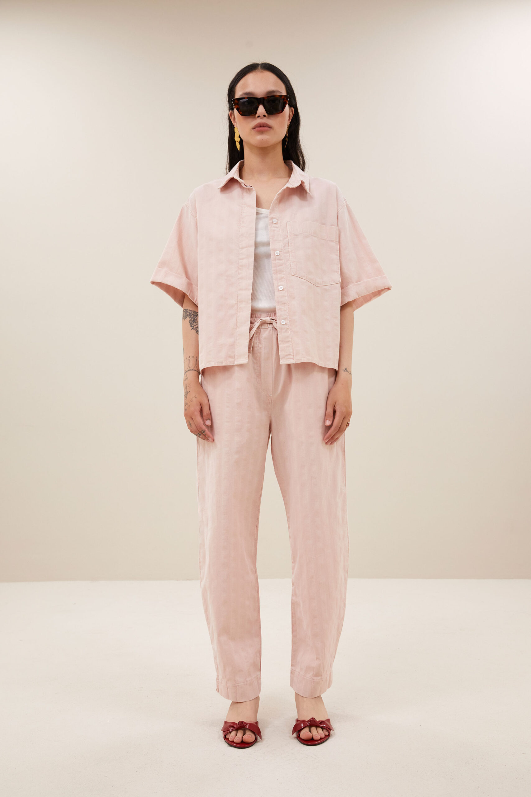 by-bar - jack balloon pants | old pink - Image 7