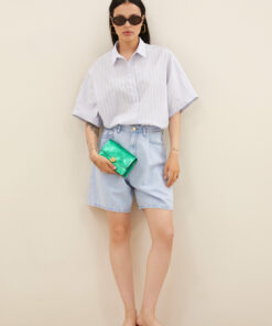 by-bar - elisa denim shorts | light denim