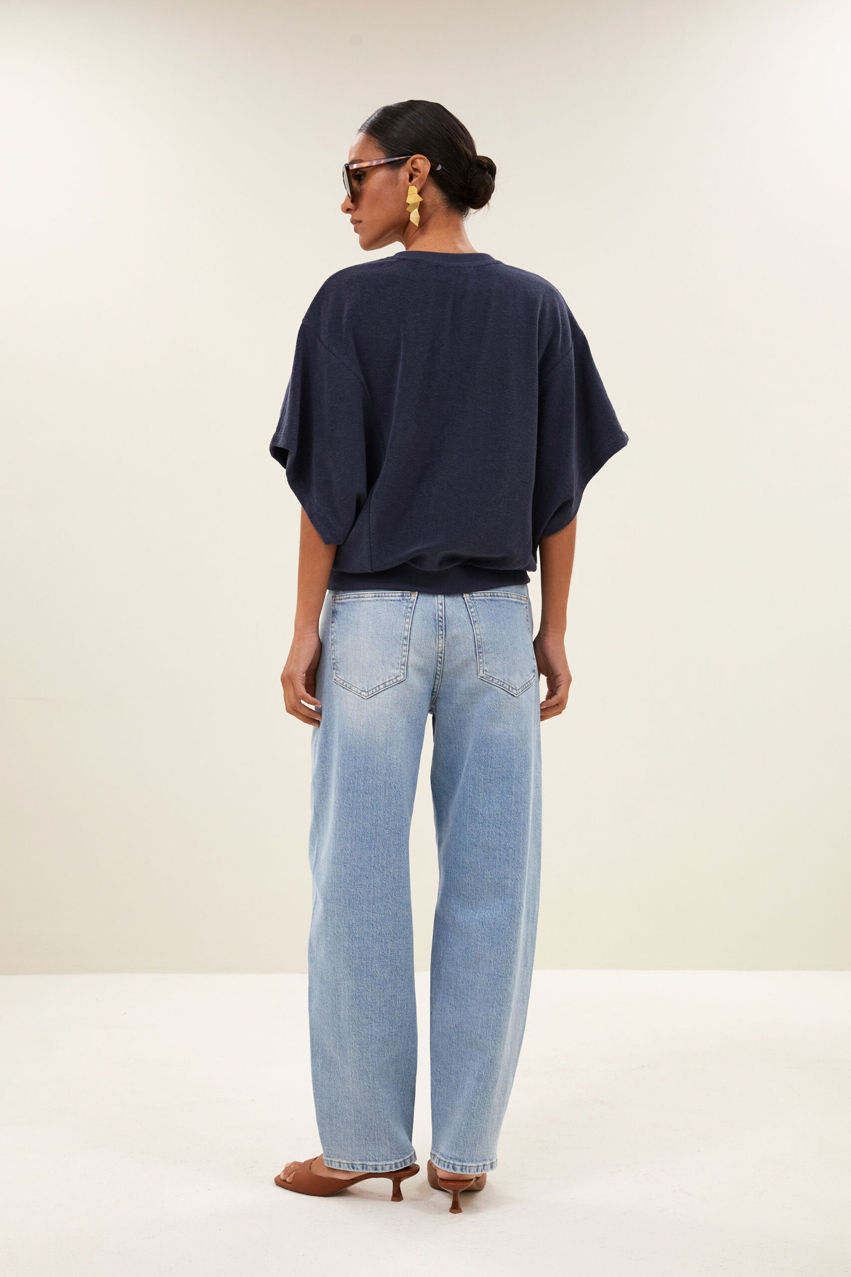 by-bar - nuki slub top | midnight - Image 4