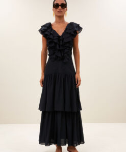 by-bar - loren dress | jet black