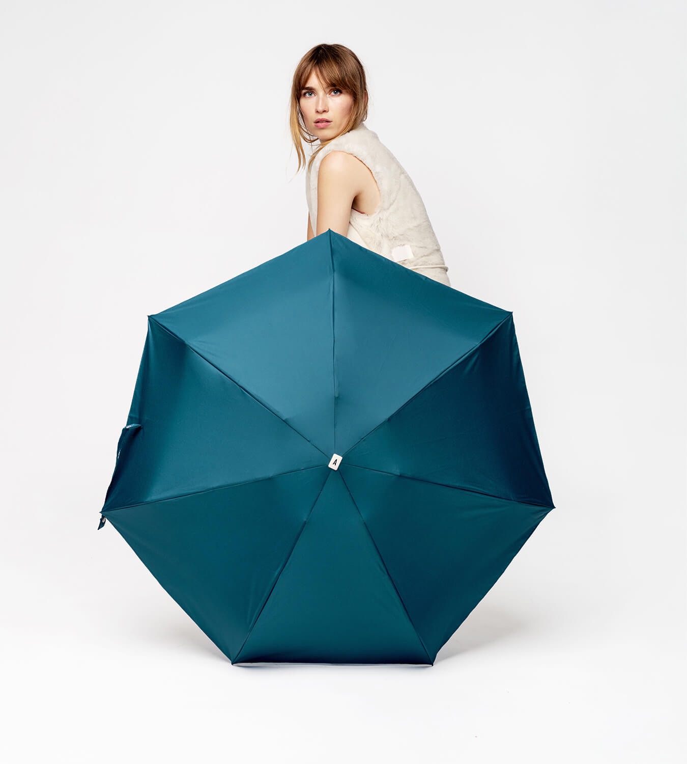 Anatole – Mineral Blue compact umbrella – OCTAVE