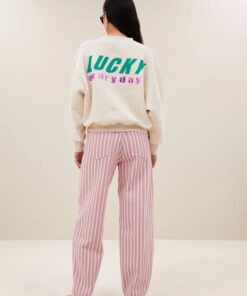 by-bar - bibi melange lucky everyday sweater | oyster melee